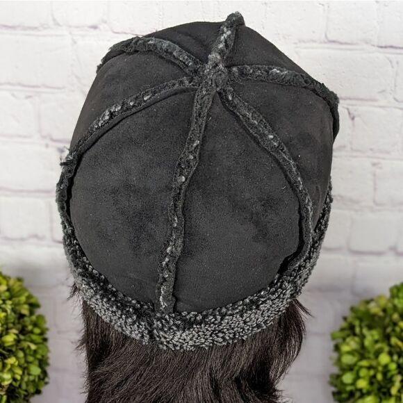 LL BEAN Faux Suede Sherpa Lined Coat with Matching Hat - Picture 9 of 16